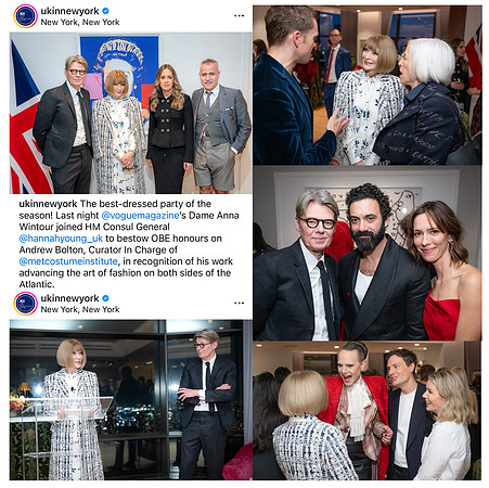 Event hosted by Vogue and the British Consulate General in NYC