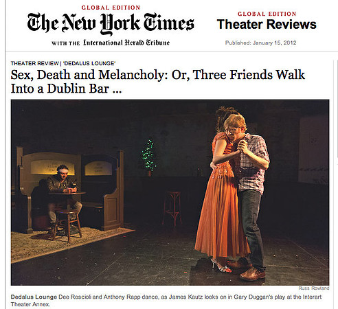 "Dedalus Lounge" NY Times