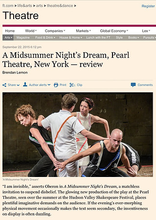 A Midsummer Night's Dream -Pearl Theater