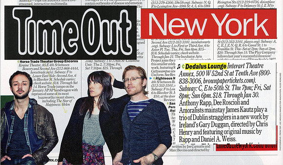 "Dedalus Lounge" Time Out NY Publicity