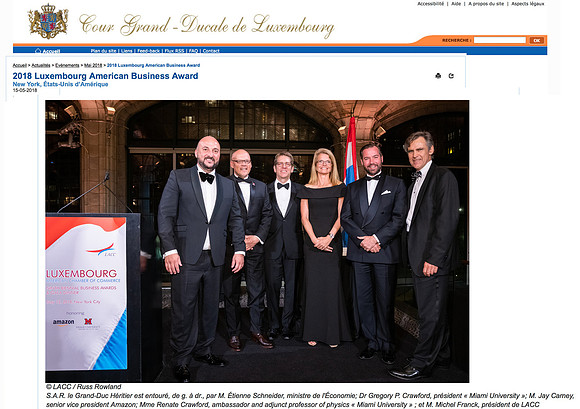 Luxembourg American Chamber of Commerce Gala