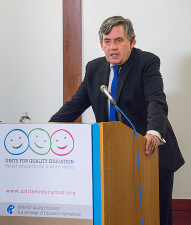 Former British Prime Minister Gordon Brown