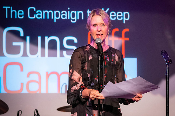 Cynthia Nixon at Guns Off Campus Gala